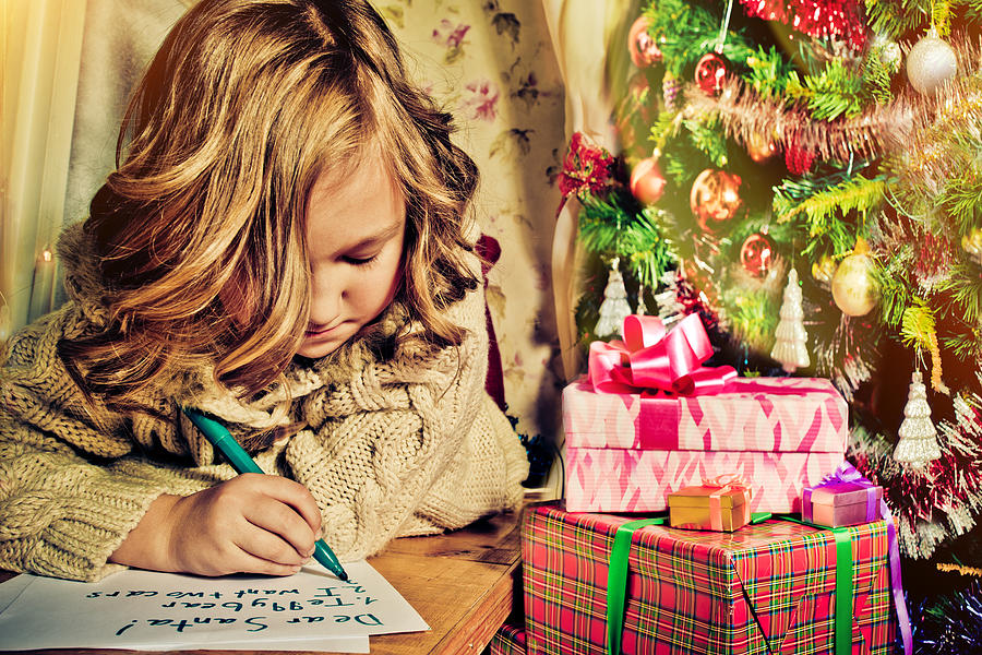 Writing to Santa #2 Photograph by ArtMarie