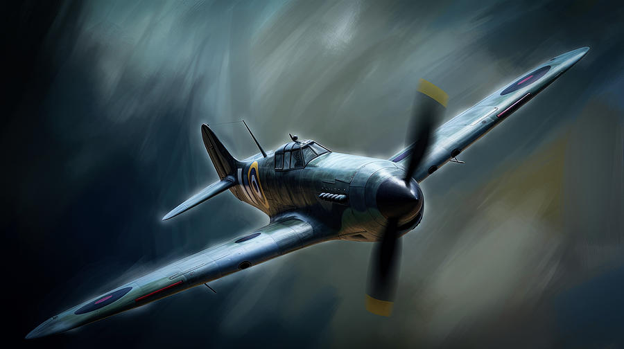 WWII fighter plane Digital Art by Fine Art Attic - Fine Art America