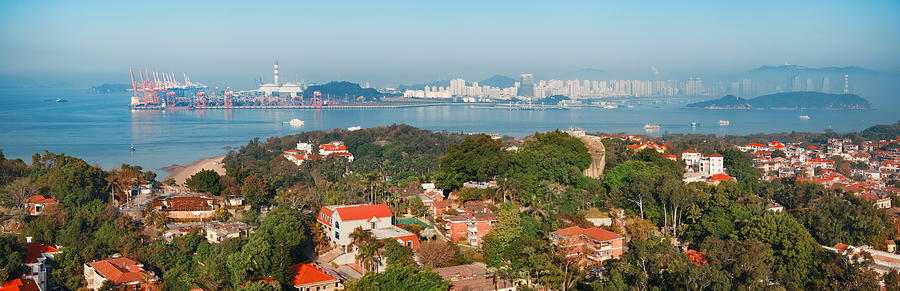 Xiamen city viewed from Gulangyu #2 Photograph by Songquan Deng
