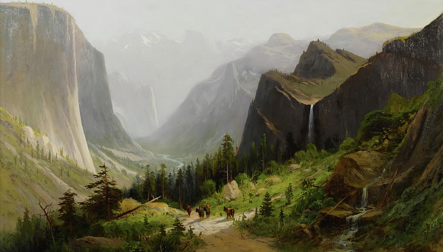 Yosemite National Park Painting - Yosemite Valley #2 by Frederick Ferdinand Schafer