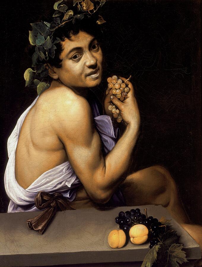 Young Sick Bacchus 1593 Painting By Caravaggio Pixels