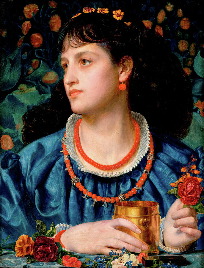Anthony Frederick Augustus Sandys Painting - Ysoude with the Love Philtre #2 by Frederick Sandys