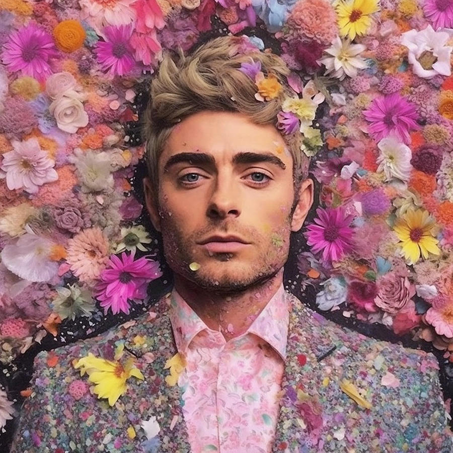 Zac  Efron  As  Art  Of  Verry  Ugly  Slim  Man  By Asar Studios Painting