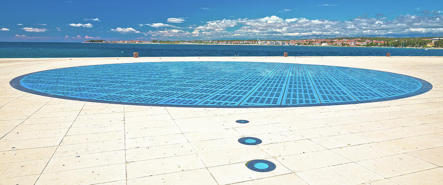Zadar. Famous Greetings to the sun Zadar solar powered tourist i #2 Photograph by Brch Photography