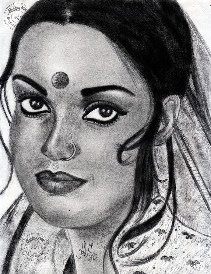 Innocent girl Drawing by Aman Kumar | Saatchi Art