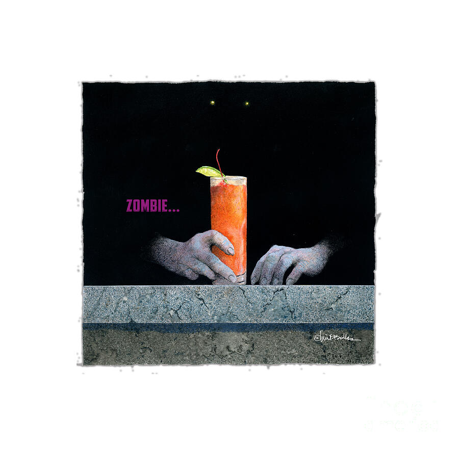 Zombie... #2 Painting by Will Bullas Zombie... #2 Painting by Will Bullas