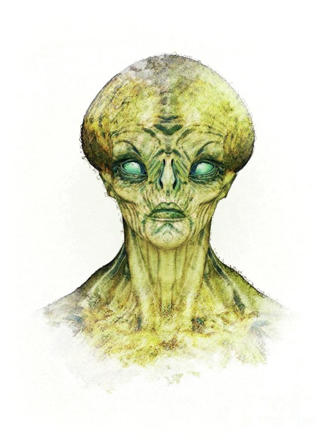 Alien Painting - Alien #20 by Esoterica Art Agency