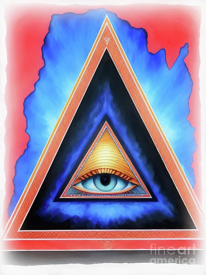 Magic Painting - All Seeing Eye #20 by Esoterica Art Agency