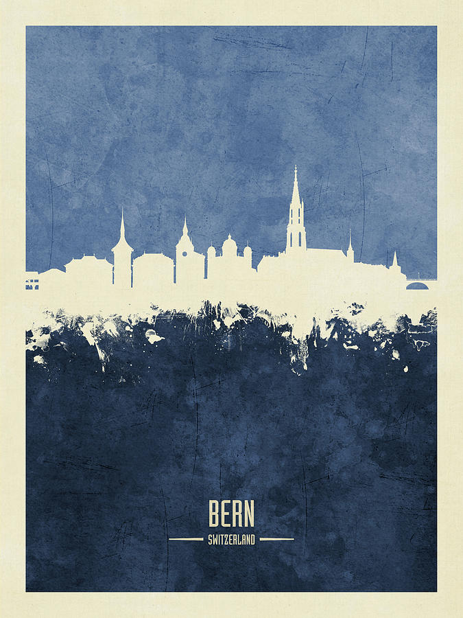 Bern Switzerland Skyline #20 Digital Art by Michael Tompsett