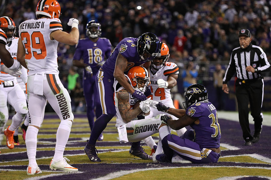 Cleveland Browns v Baltimore Ravens #20 Photograph by Patrick Smith