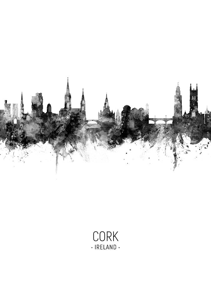 Cork Ireland Skyline #20 Digital Art by Michael Tompsett