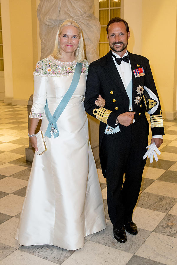 Crown Prince Frederik of Denmark Holds Gala Banquet At Christiansborg Palace #20 Photograph by Patrick van Katwijk