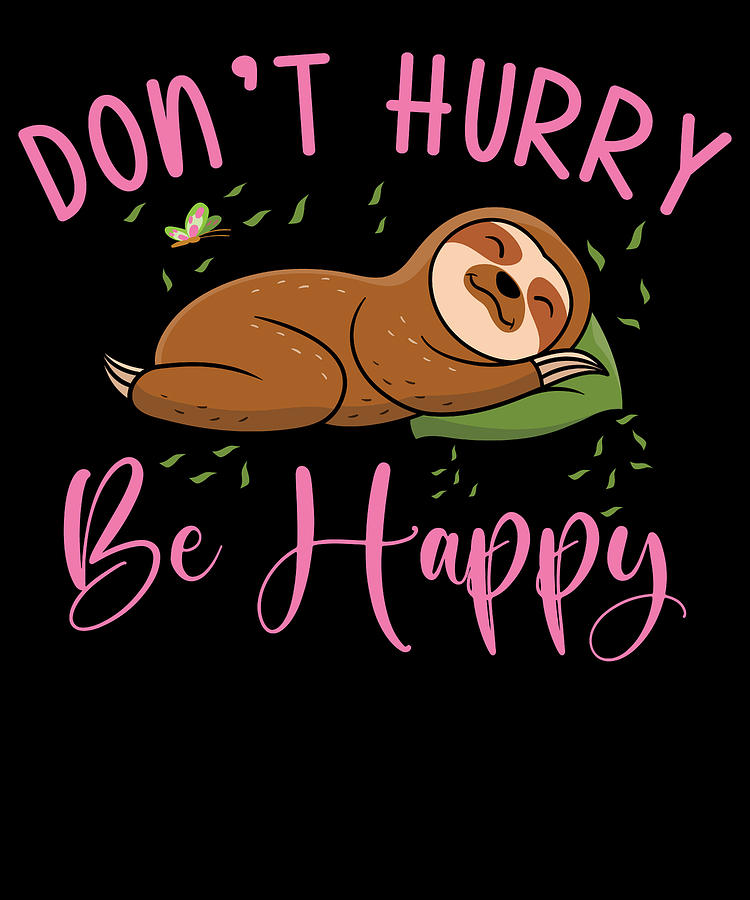 Cute Sloth Lazy Office Worker Working Sloth Statement Chill Digital Art ...