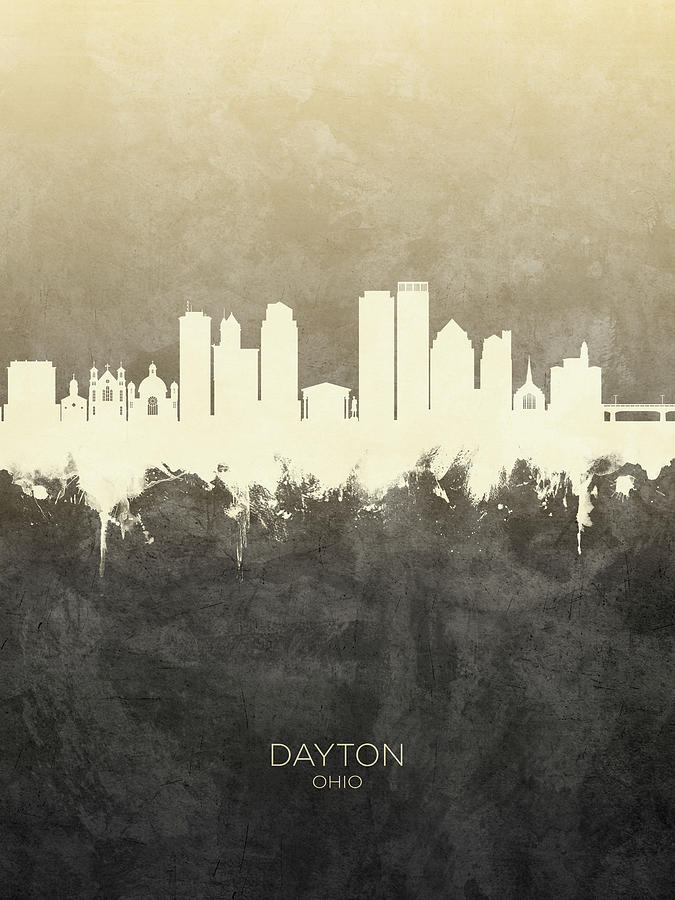 Dayton Ohio Skyline #20 Digital Art by Michael Tompsett