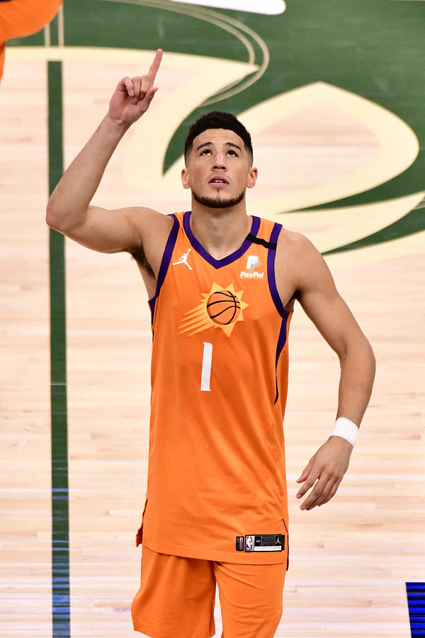 Devin Booker #20 Photograph by Barry Gossage