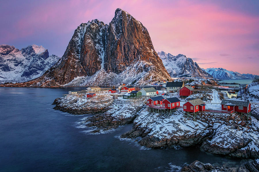 Hamnoy Lofoten - Exhibited in Barcelona, Spain Theme POWERFUL COMPOSITION Photograph by Joana Kruse