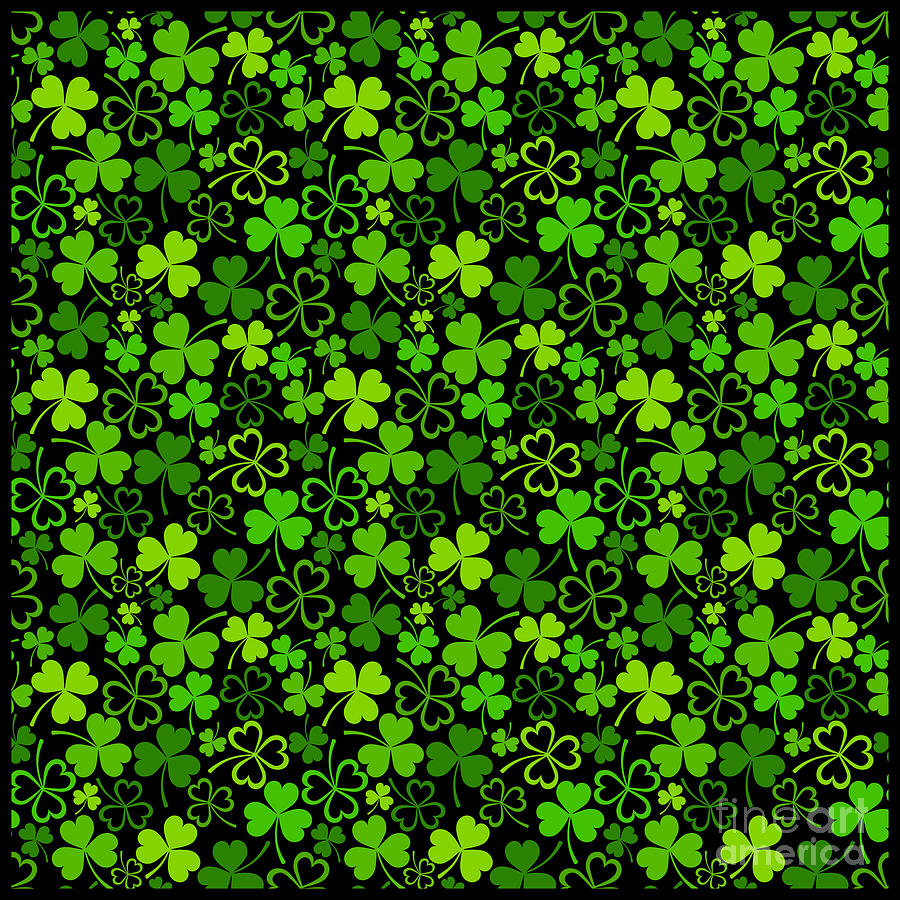 Happy St Patricks Day Ireland Luck Party Digital Art by Mister Tee