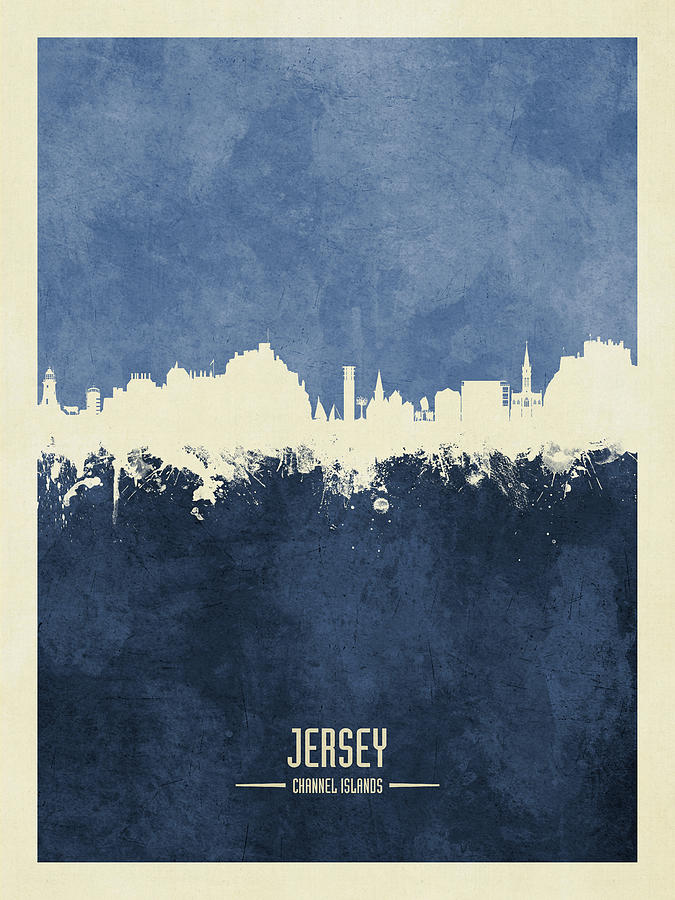Jersey Channel Islands Skyline #20 Digital Art by Michael Tompsett