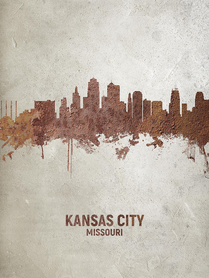 Kansas City Digital Art - Kansas City Missouri Skyline #20 by Michael Tompsett