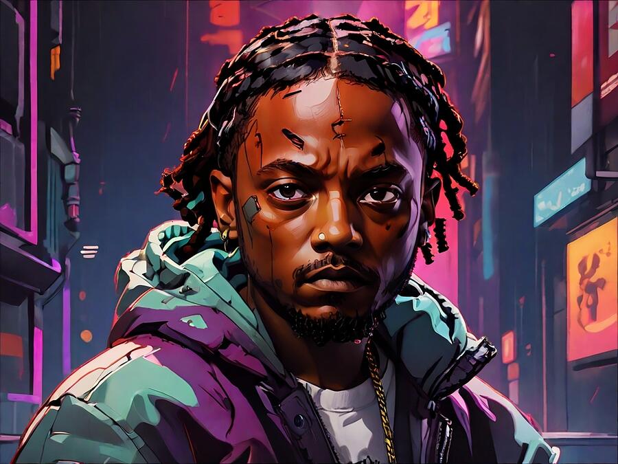 Kendrick Lamar Digital Art - Kendrick Lamar #20 by Amsterdam Funderburke