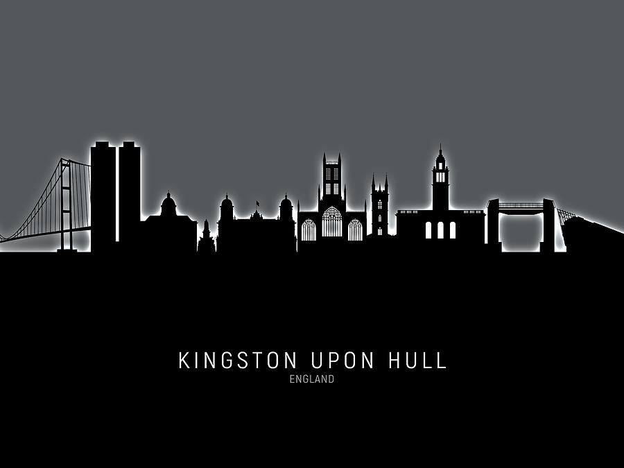 Kingston upon Hull England Skyline #20 Digital Art by Michael Tompsett