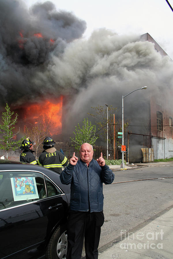 May 2nd 2006  Spectacular Greenpoint Terminal 10 Alarm Fire in Brooklyn, NY #20 Photograph by Steven Spak