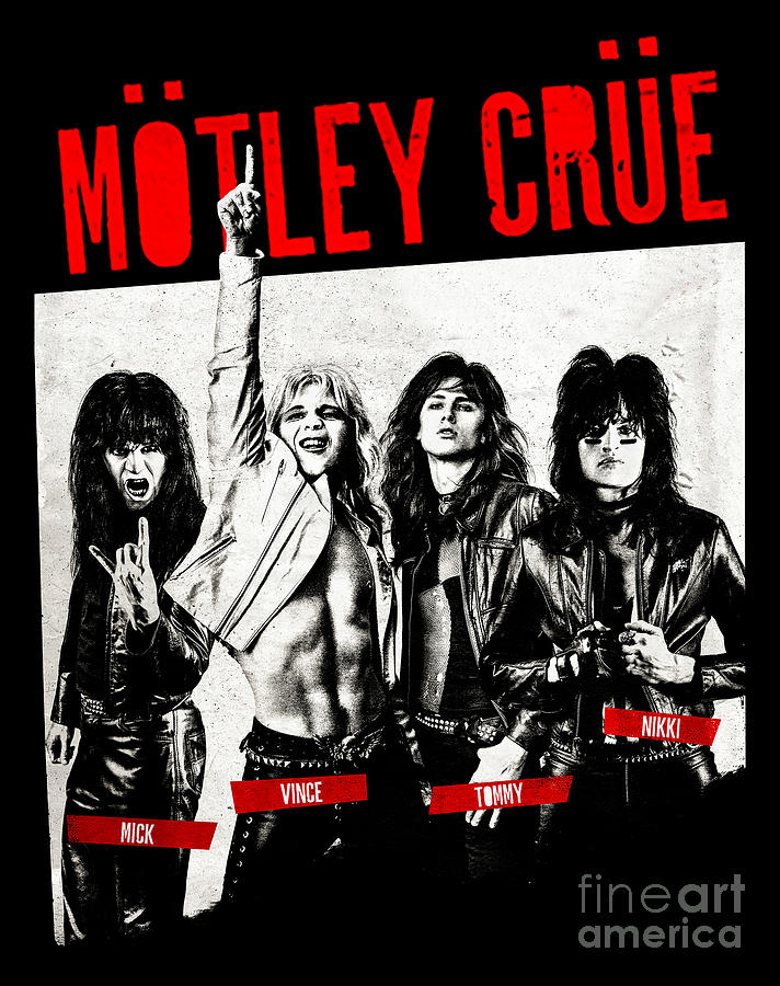 Motley Crue Drawing by Audio Payu