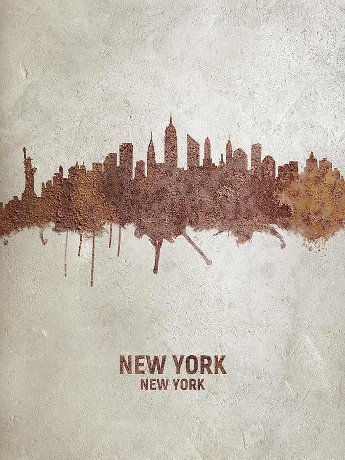 New York City Skyline #20 Digital Art by Michael Tompsett