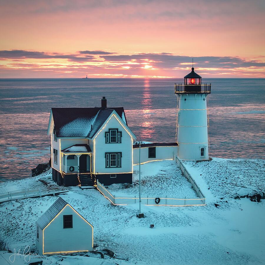 Nubble Lighthouse  #20 Photograph by John Gisis