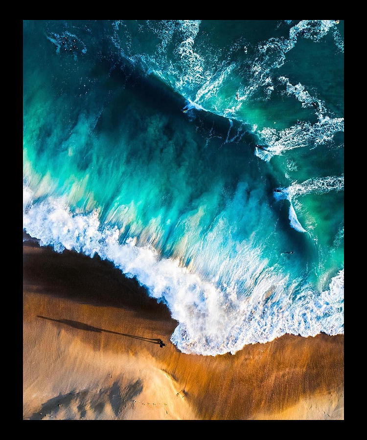Ocean Beach Waves Digital Art by The Pristine Artist