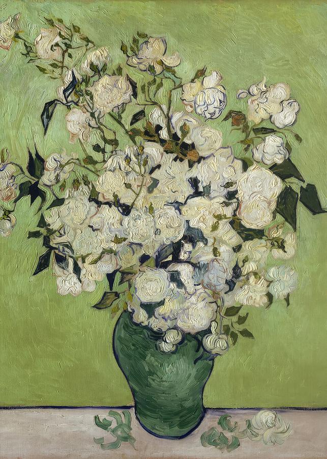 Roses By Vincent Van Gogh Painting