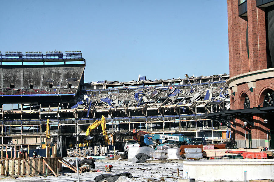 Yankee Stadium Demolition T-Shirt by Steven Spak - Fine Art America