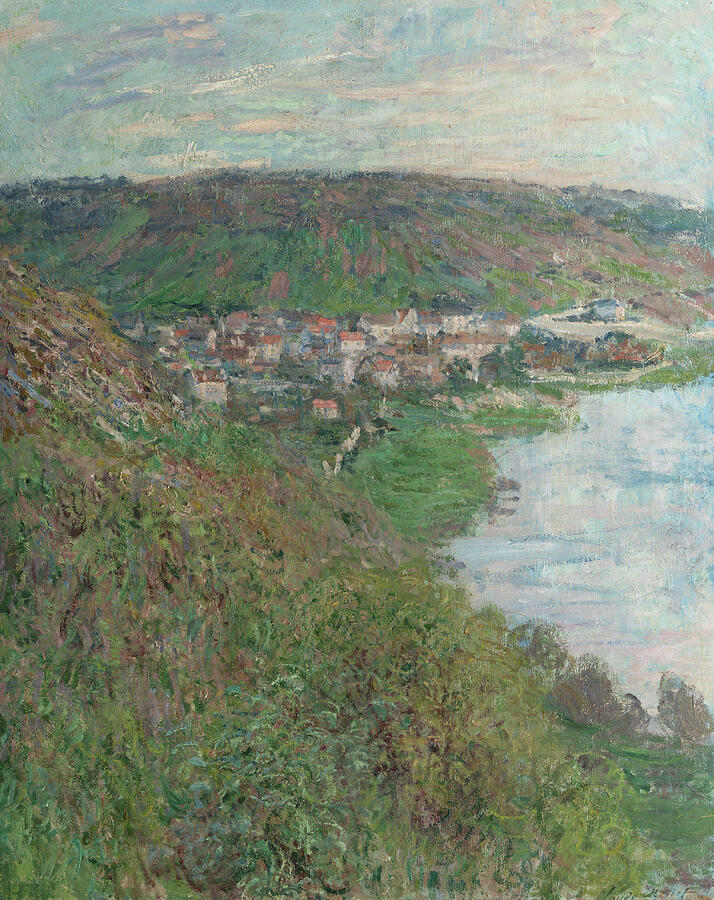 View of Vetheuil, from 1880 Painting by Claude Monet