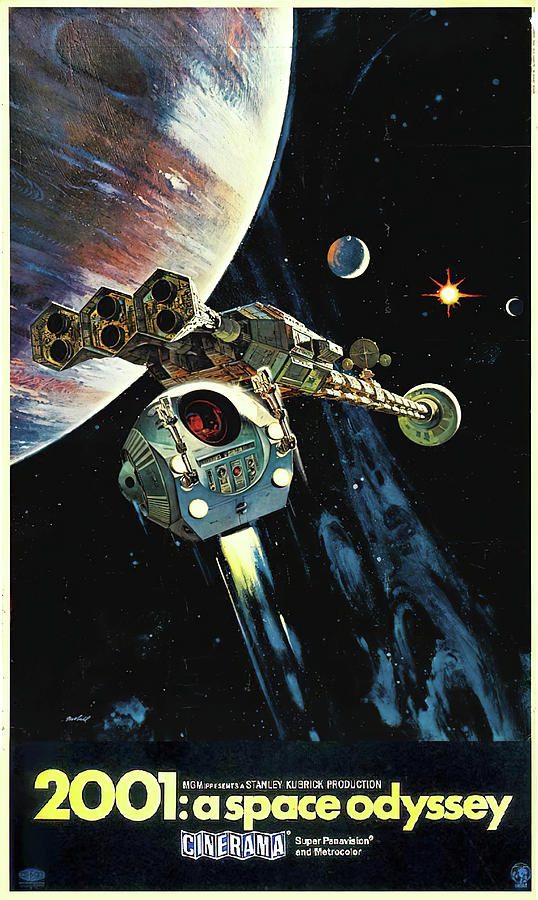 2001 - A Space Odyssey, 1968 -4 #2001 Mixed Media by Movie World Posters