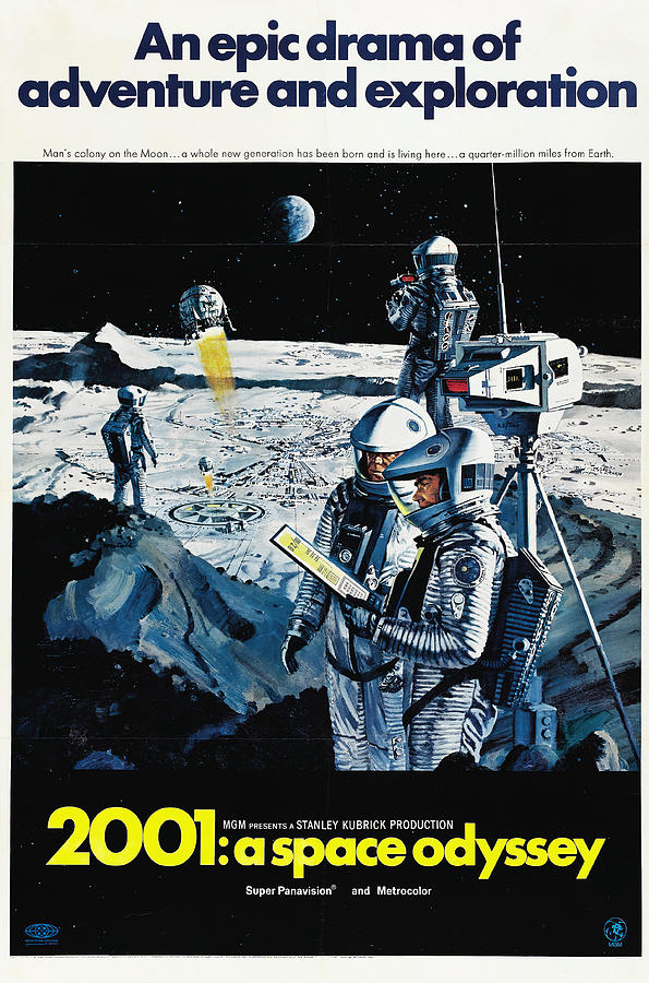 2001 - A Space Odyssey, 1968 #2001 Mixed Media by Movie World Posters