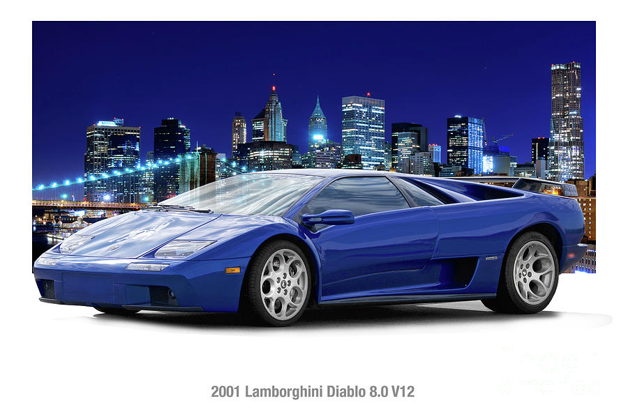 2001 Lamborghini Diablo  V12 Photograph by Dave Koontz - Pixels