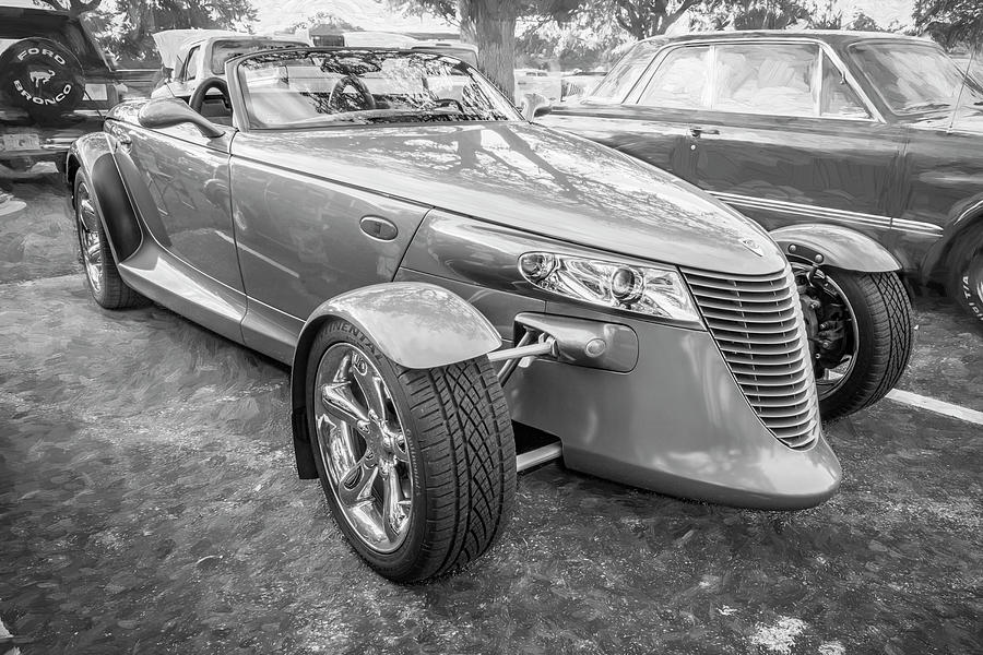 2002 Gold Chrysler Prowler Roadster X107 Photograph by Rich Franco