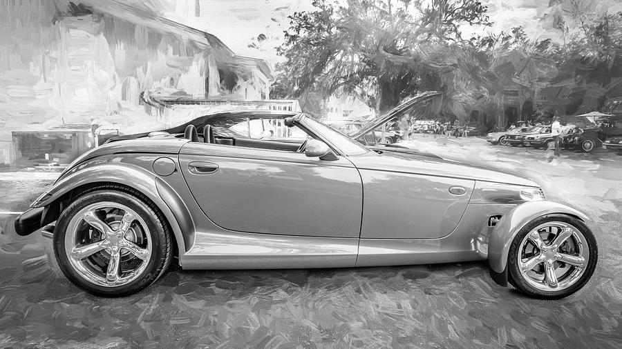 2002 Gold Chrysler Prowler Roadster X117 Photograph by Rich Franco