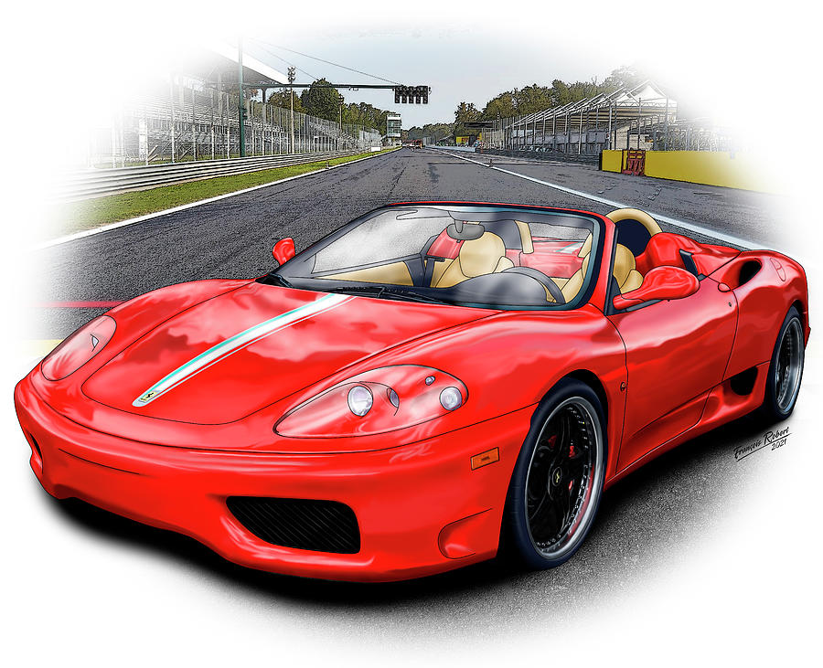 2003 Ferrari 360 Digital Art by Francois Robert