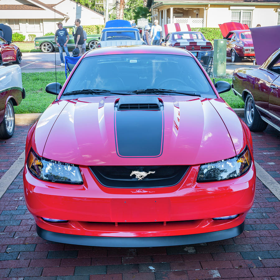  2003 Red Mustang Mach 1 X117 #2003 Photograph by Rich Franco