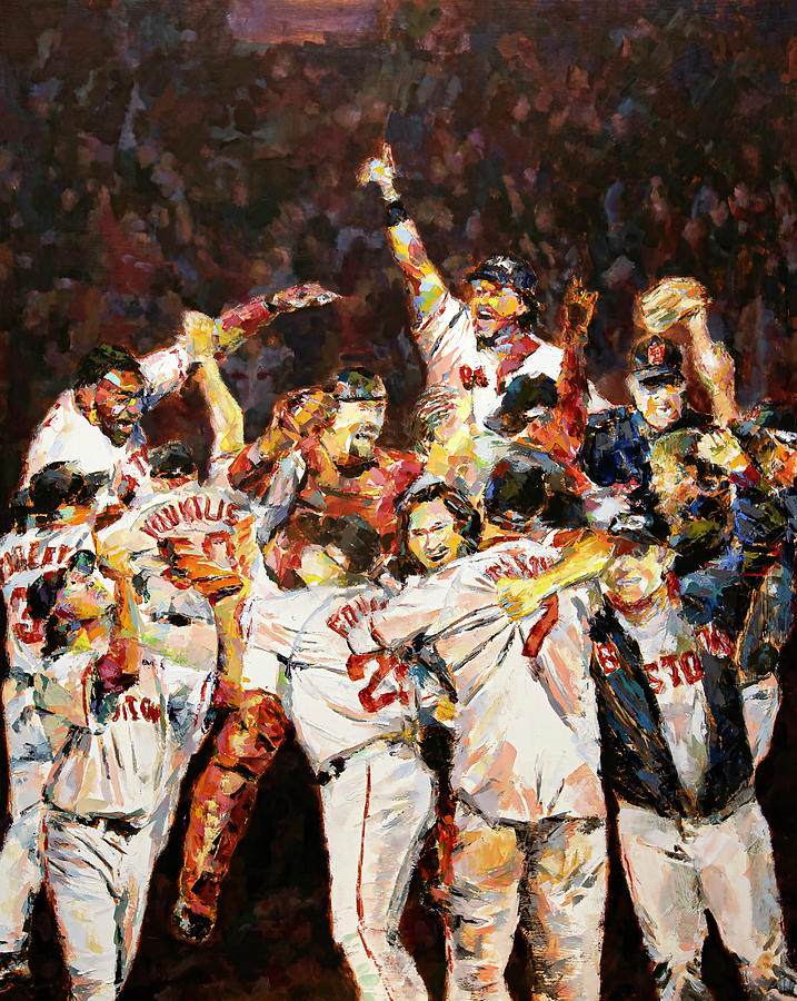 FRAMED EXCLUSIVE 2004 Boston Red Sox World Series Champs 34x22 Art