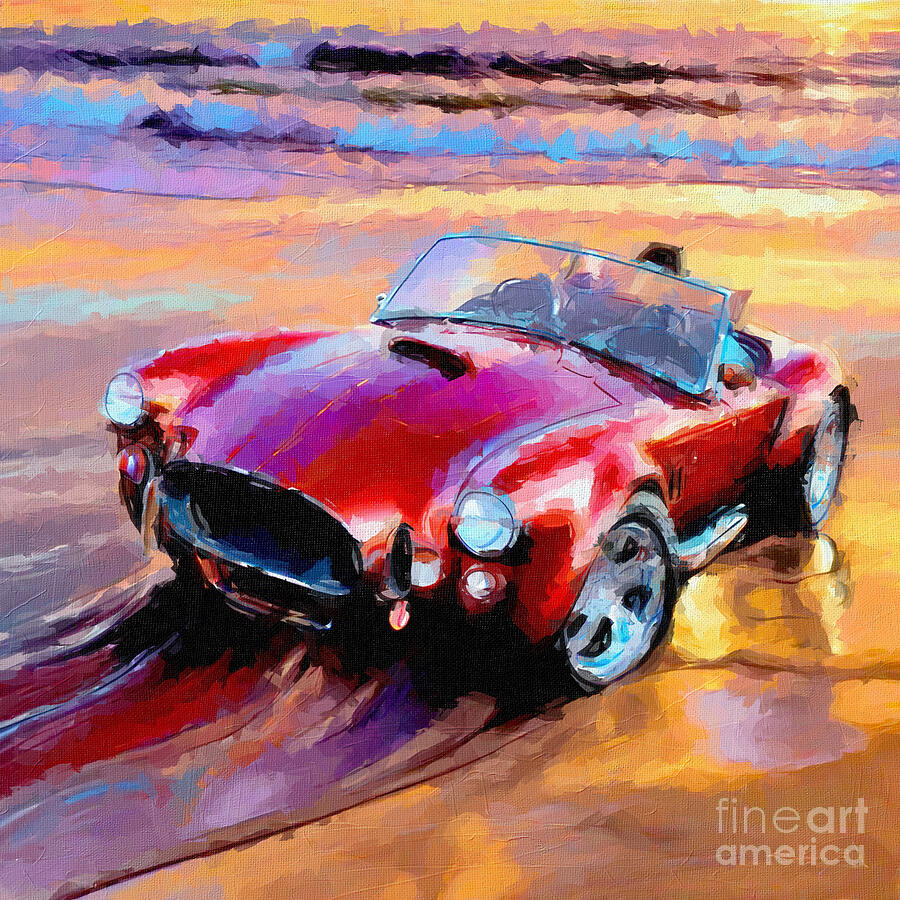 Sunset Painting - 2004 Ford Shelby Cobra Concept 3 by Armand Hermann