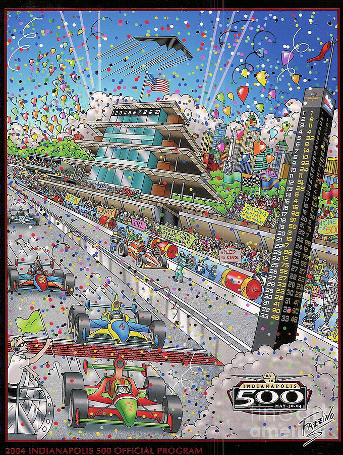 2004 Indianapolis 500 Official Program Cover Photograph