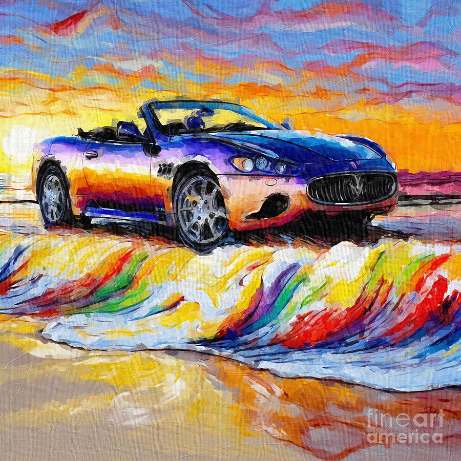 2004 Maserati Spyder Painting by Armand Hermann