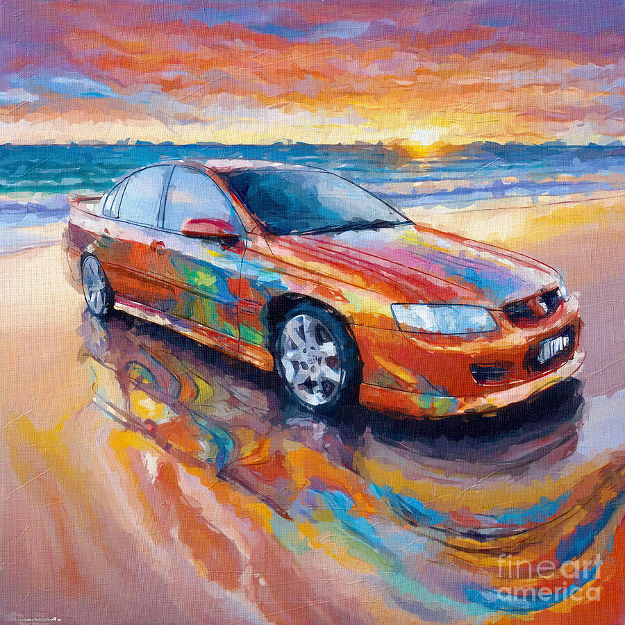 Sunset Painting - 2005 Holden Commodore SS-Z 1 by Armand Hermann