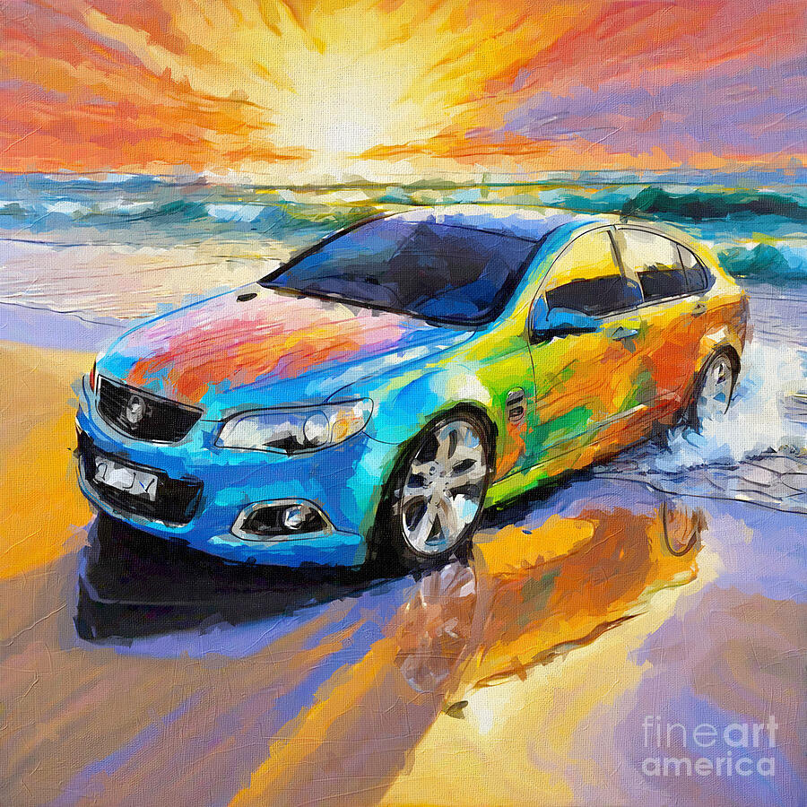 Sunset Painting - 2005 Holden Efijy Concept 1 by Armand Hermann