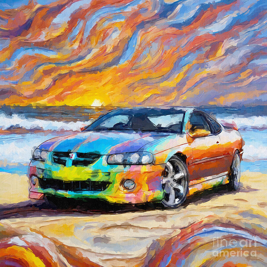 Sunset Painting - 2005 Holden Monaro CV8-Z 1 by Armand Hermann