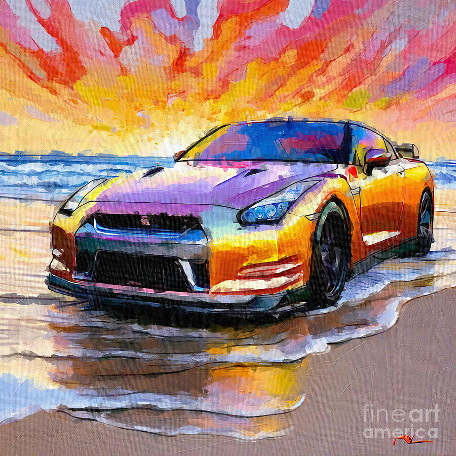 2005 Nissan GT-R Prototype 2 Painting by Armand Hermann