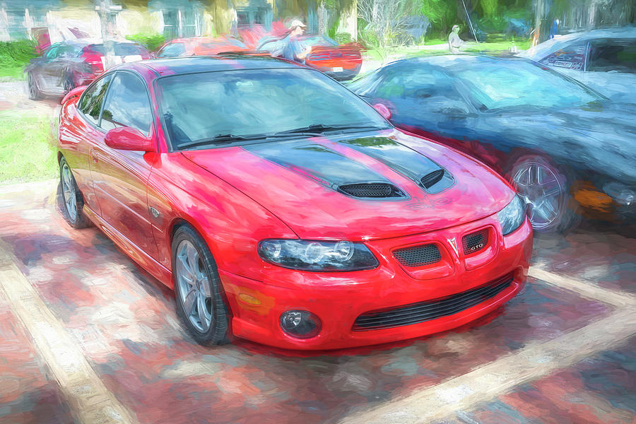 2005 Red Pontiac Coupe GTO X101 Photograph by Rich Franco