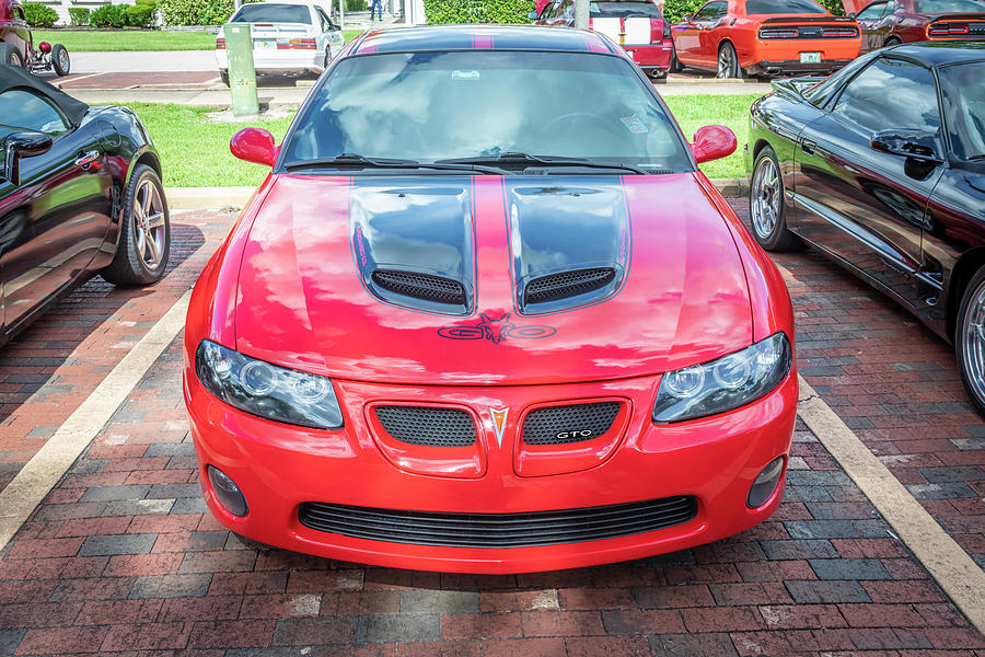 2005 Red Pontiac Coupe GTO X104 Photograph by Rich Franco